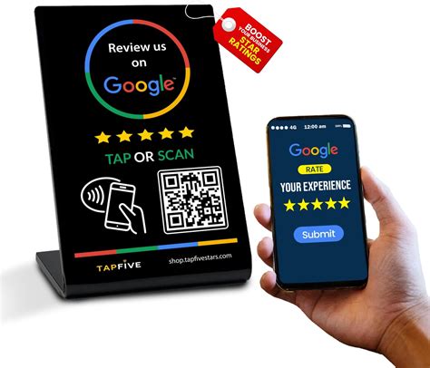 nfc review stand by checkthereviews|Tap Tag Review Card with QR .